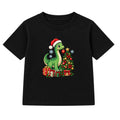 Dino Decorator kids Christmas t-shirt - Black