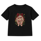 Merry & Bright Disco Bauble adult Christmas t-shirt - Black