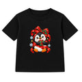 Gift Wrapped Penguin kids Christmas t-shirt - Black