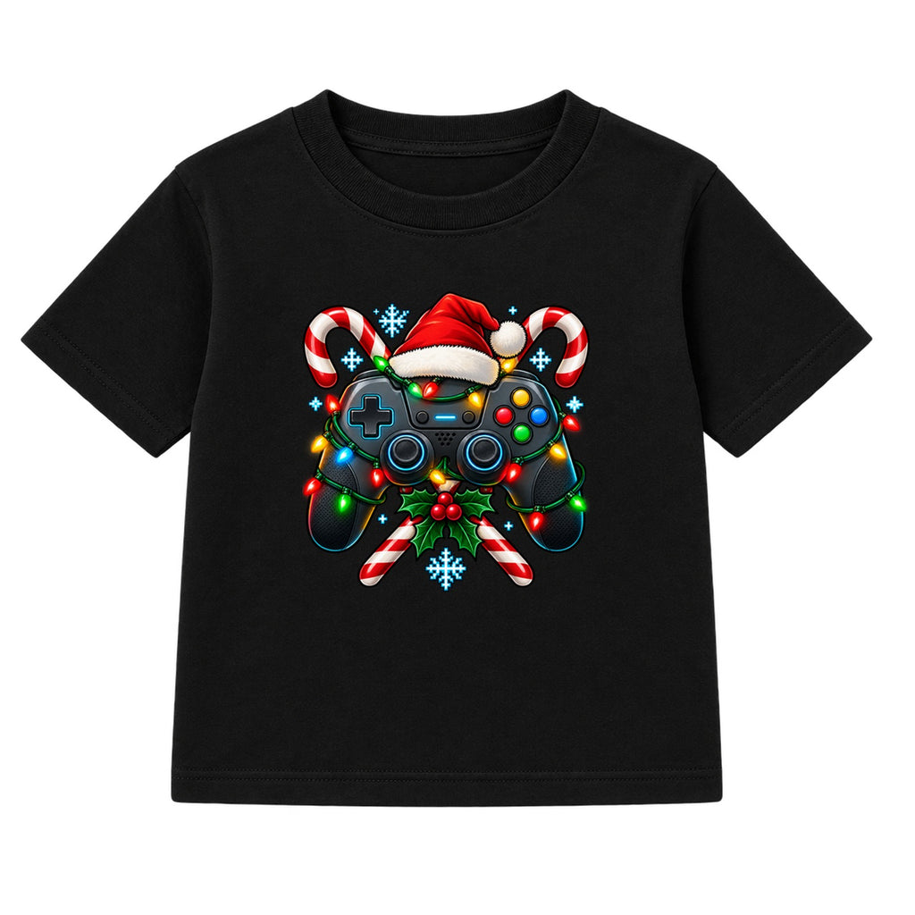 Christmas Game Controller adult Christmas t-shirt - Black