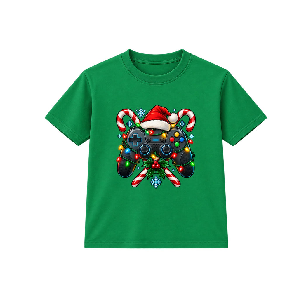 Christmas Game Controller adult Christmas t-shirt - Green