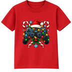Christmas Game Controller adult Christmas t-shirt - Red