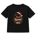 Resting Festive Face adult Christmas t-shirt - Black