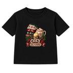 Cozy Season adult Christmas t-shirt - Black