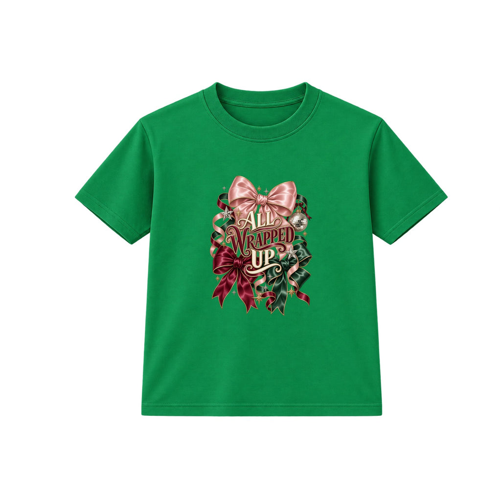 All Wrapped Up adult Christmas t-shirt - Green