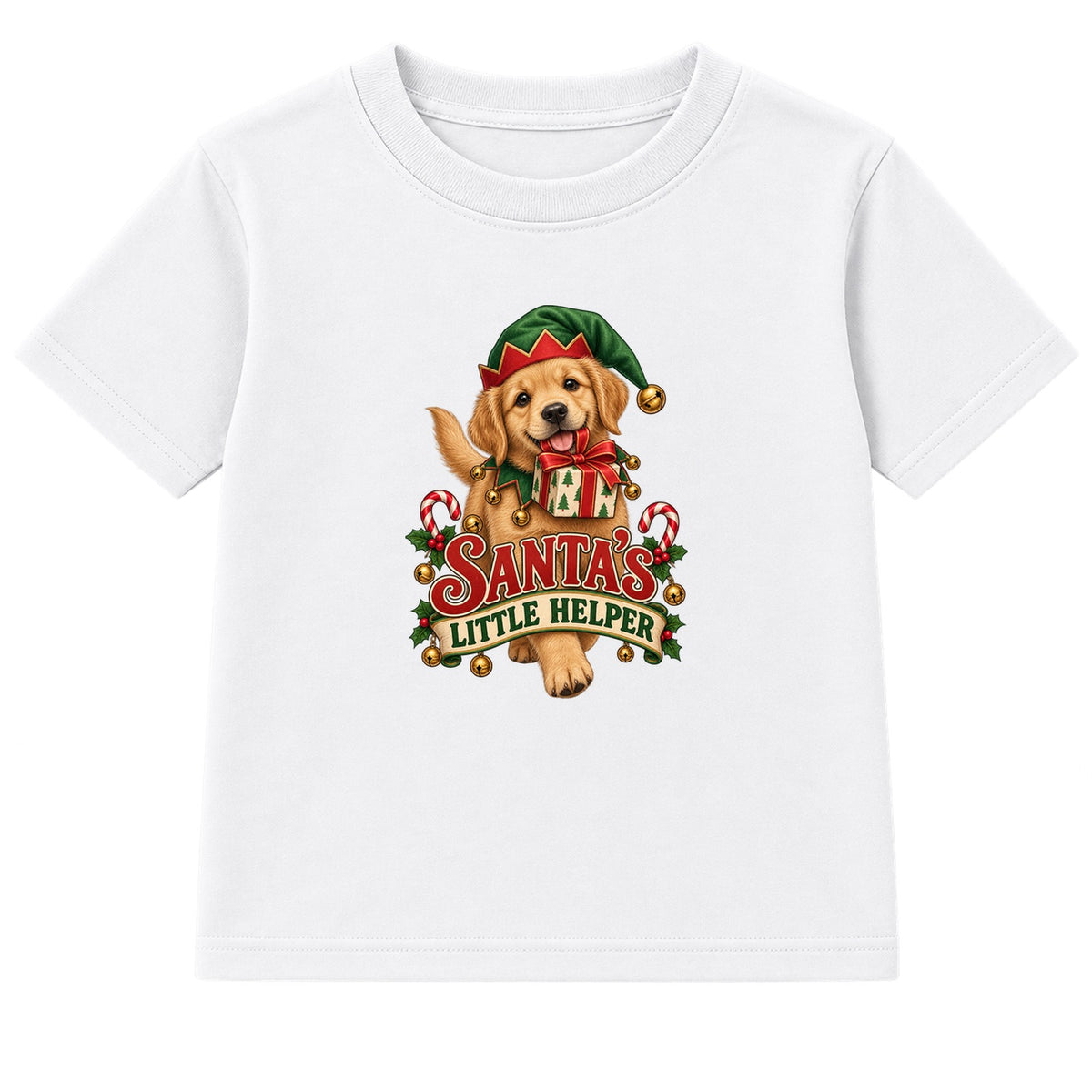 Santa's Little Helper kids Christmas t-shirt - White