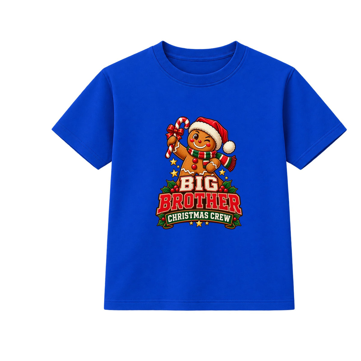 Big Brother Christmas Crew kids Christmas t-shirt - Blue