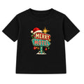 Merry Motel adult Christmas t-shirt - Black