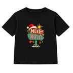 Merry Motel adult Christmas t-shirt - Black