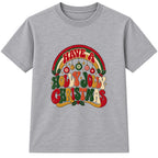 Holly Jolly Christmas adult Christmas t-shirt - Heather Grey