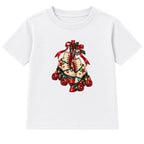 Christmas Roller Skates adult Christmas t-shirt - White