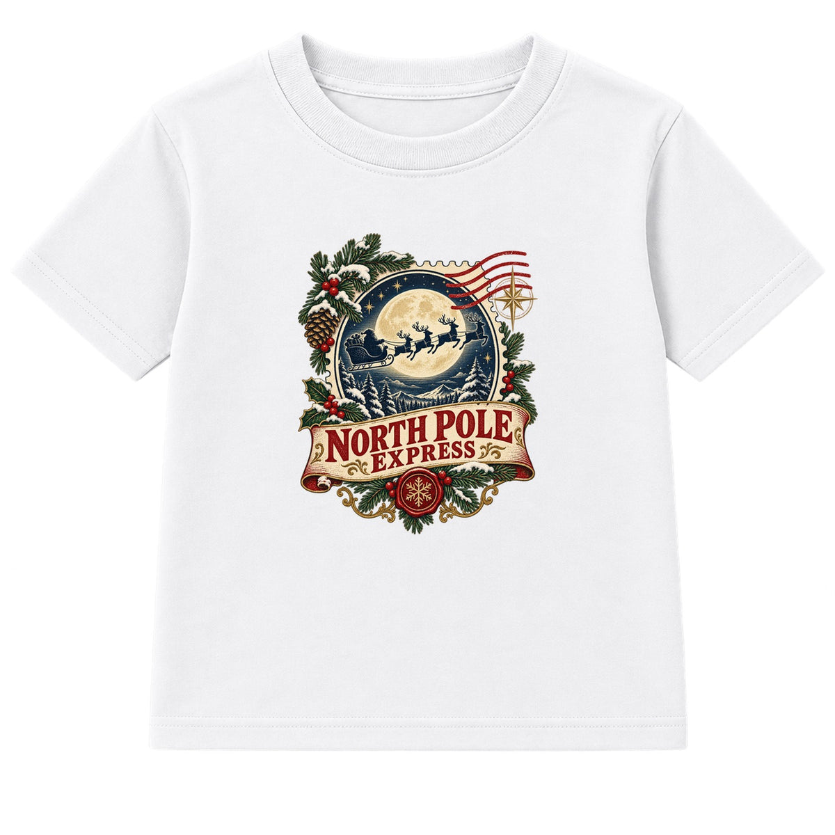 North Pole Express adult Christmas t-shirt - White