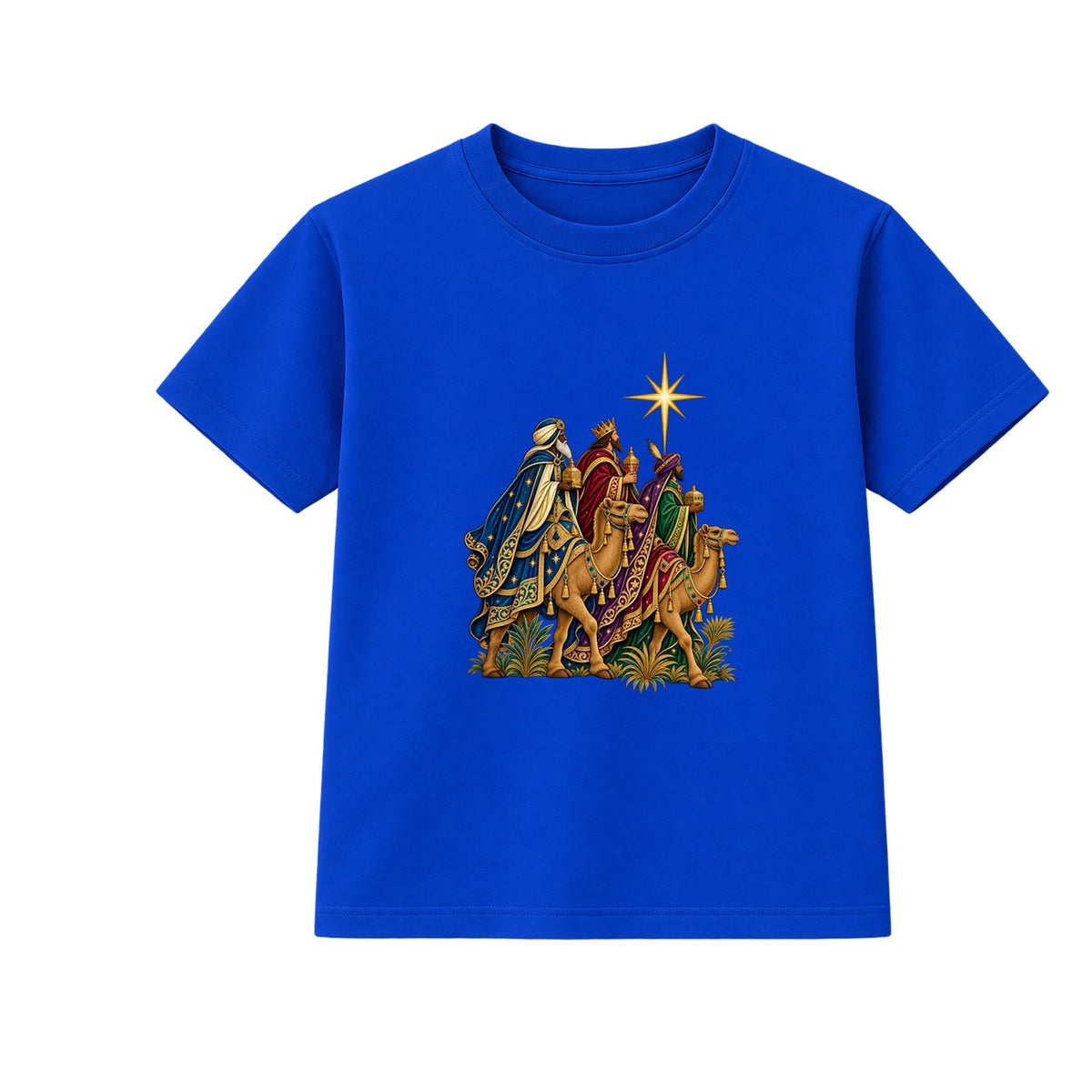 Three Wise Men adult Christmas t-shirt - Blue