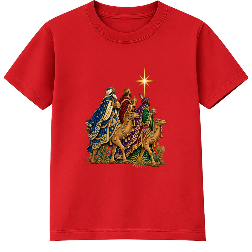 Three Wise Men adult Christmas t-shirt - Red