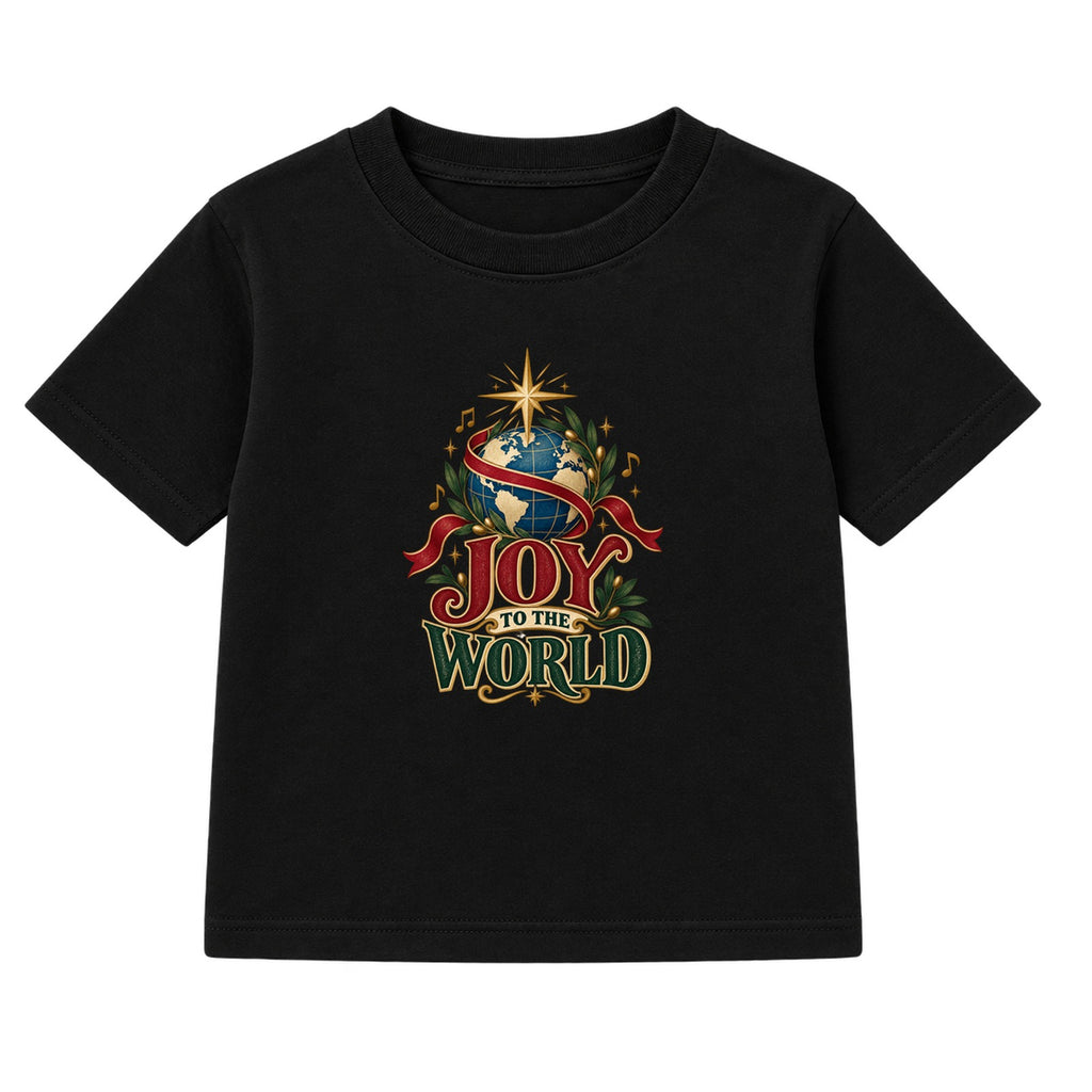 Joy To The World adult Christmas t-shirt - Black