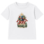 Joy To The World adult Christmas t-shirt - White