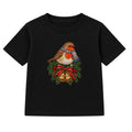 Christmas Robin adult Christmas t-shirt - Black