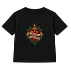 Merry Christmas Heart adult Christmas t-shirt - Black