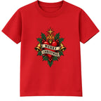 Merry Christmas Heart adult Christmas t-shirt - Red