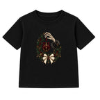 Skeleton Hand Bauble adult Christmas t-shirt - Black