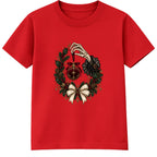 Skeleton Hand Bauble adult Christmas t-shirt - Red