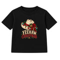 Yeehaw Christmas adult Christmas t-shirt - Black