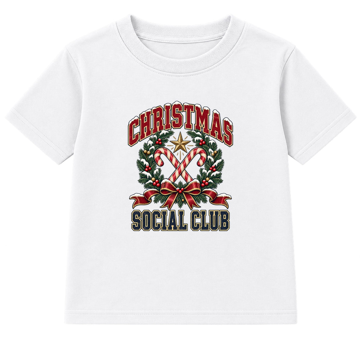 Christmas Social Club adult Christmas t-shirt - White