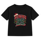 December 25 adult Christmas t-shirt - Black
