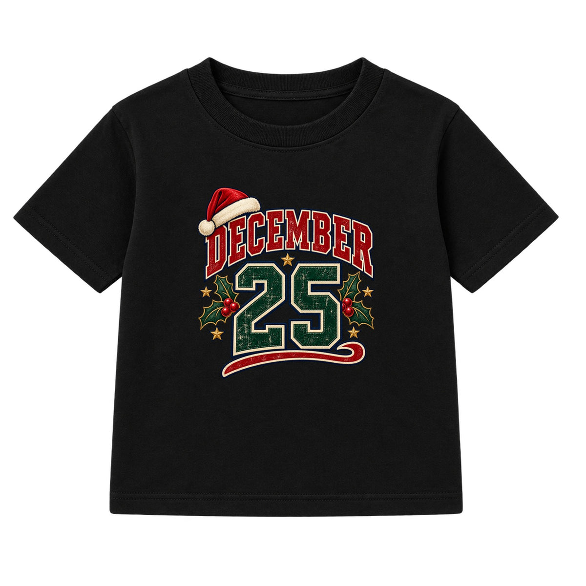 December 25 adult Christmas t-shirt - Black