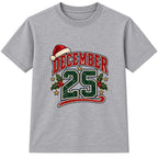December 25 adult Christmas t-shirt - Heather Grey
