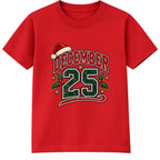 December 25 adult Christmas t-shirt - Red