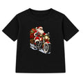 Biker Santa adult Christmas t-shirt - Black