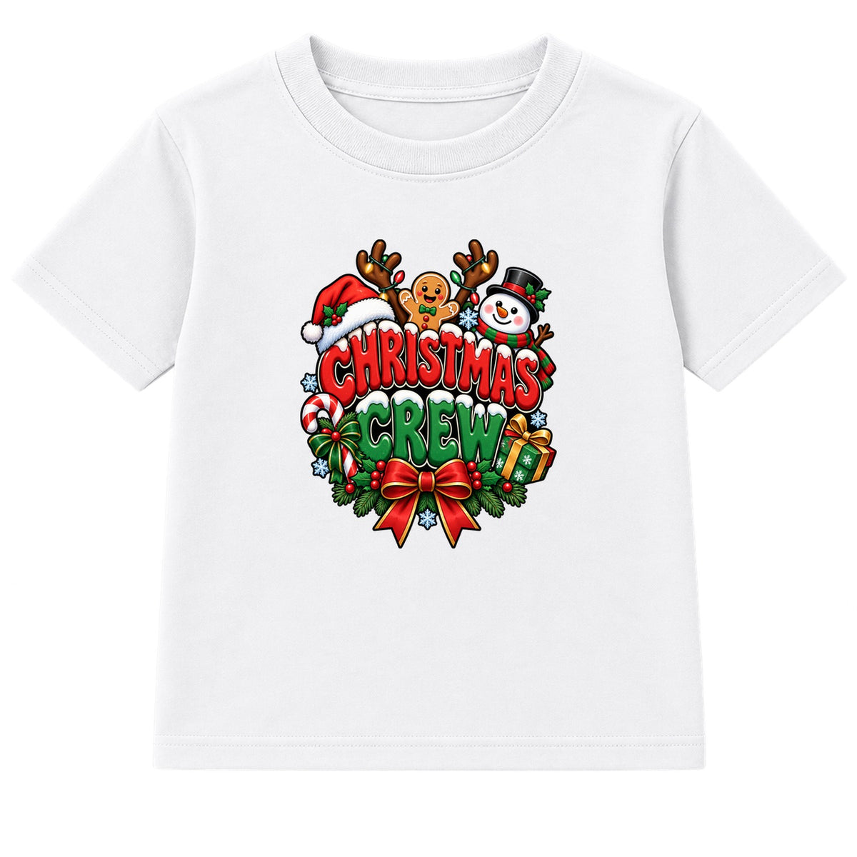 Christmas Crew adult Christmas t-shirt - White