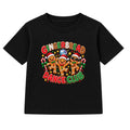 Gingerbread Dance Club kids Christmas t-shirt - Black