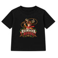 Reindeer Rodeo adult Christmas t-shirt - Black