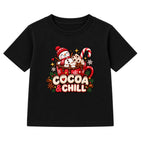 Cocoa & Chill kids Christmas t-shirt - Black