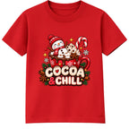 Cocoa & Chill kids Christmas t-shirt - Red