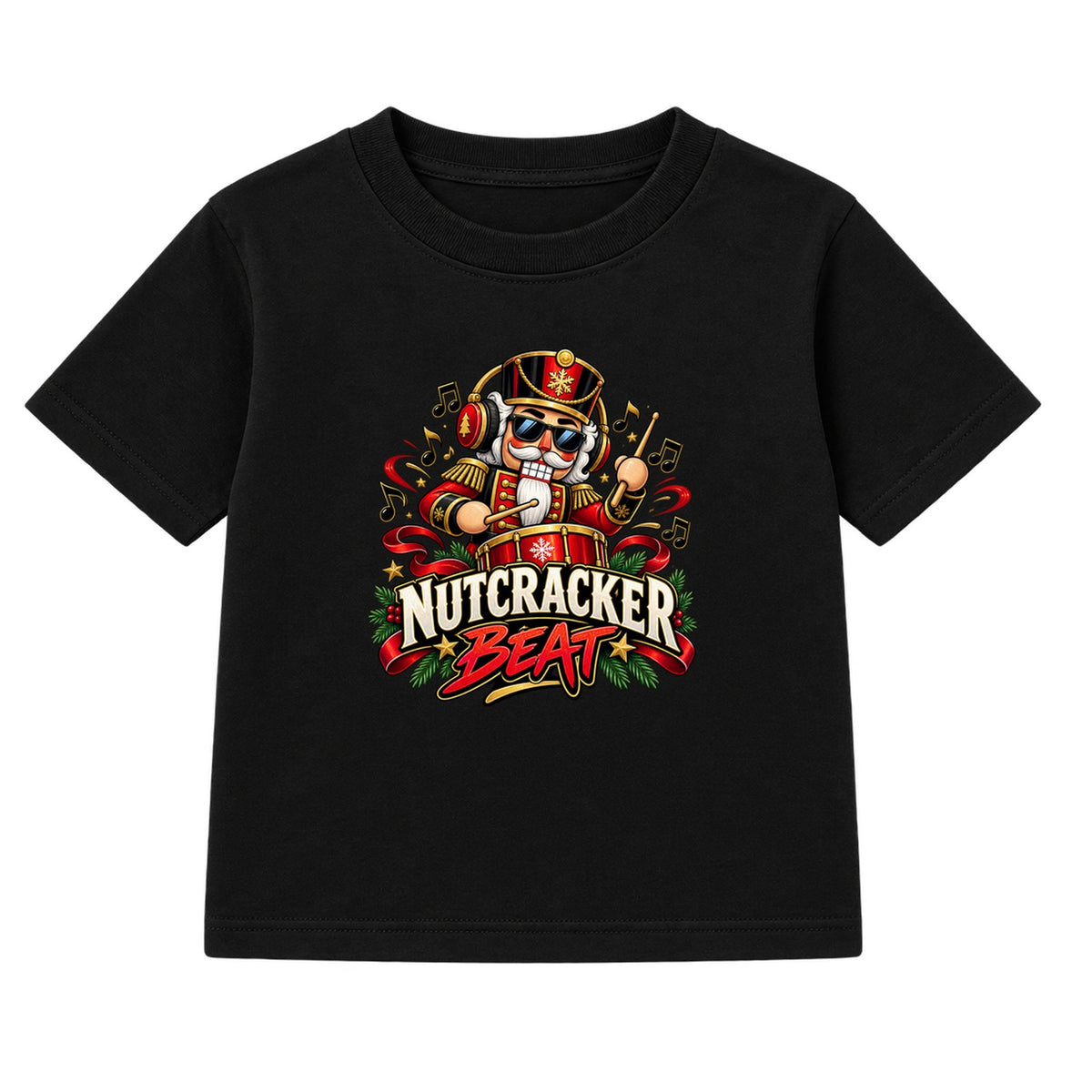 Nutcracker Beat adult Christmas t-shirt - Black