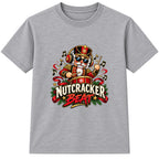 Nutcracker Beat adult Christmas t-shirt - Heather Grey