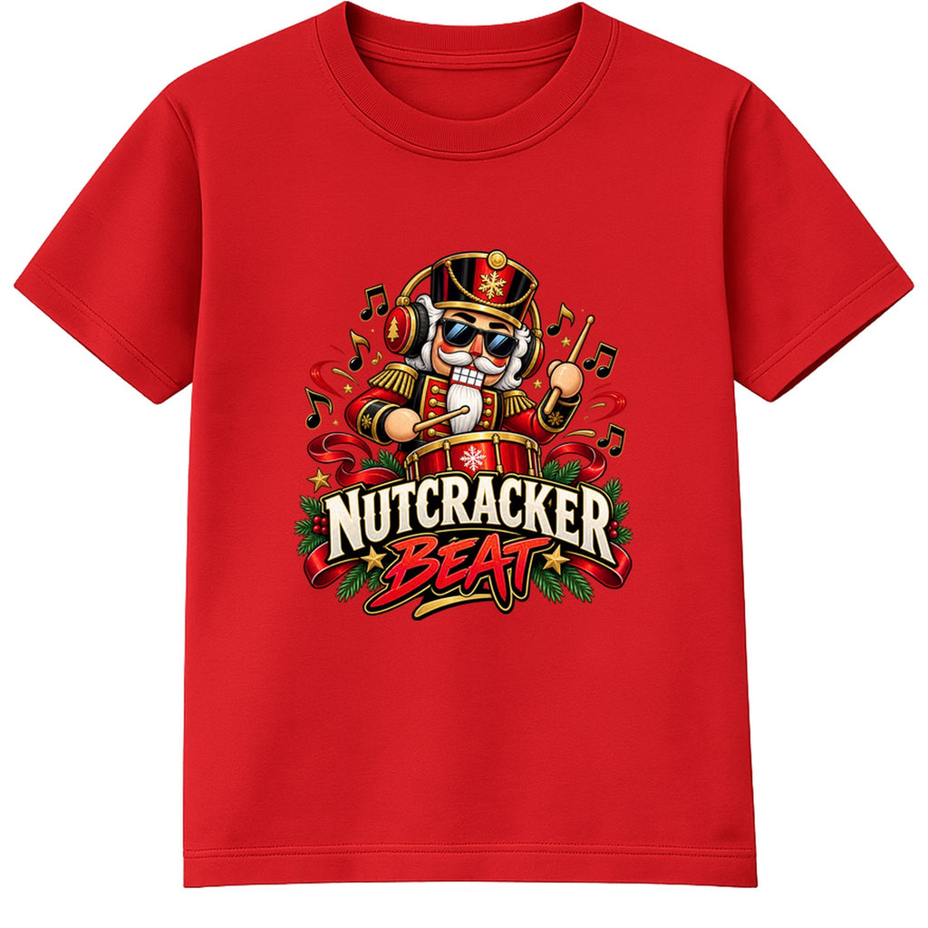 Nutcracker Beat adult Christmas t-shirt - Red