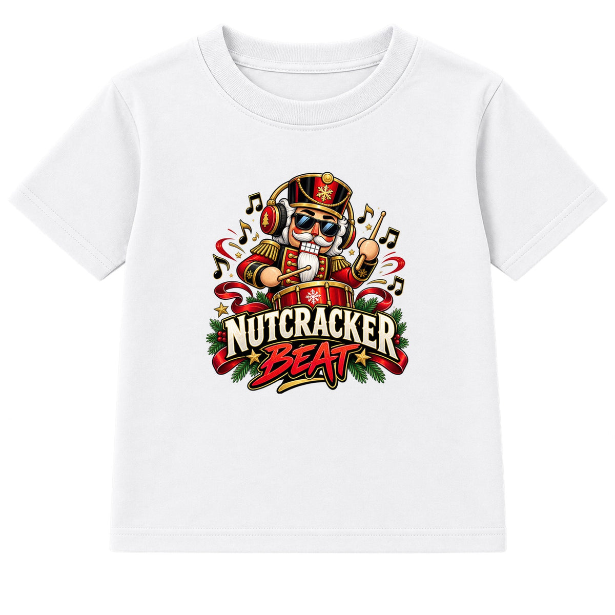Nutcracker Beat adult Christmas t-shirt - White