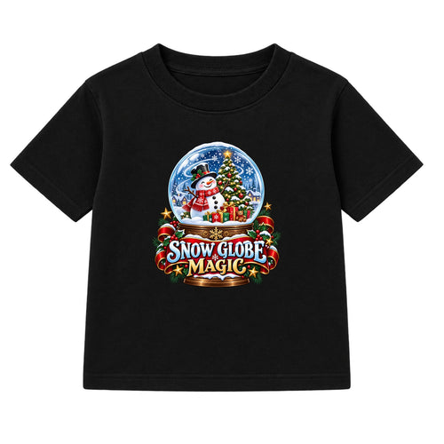 Snow Globe Magic kids Christmas t-shirt - Black