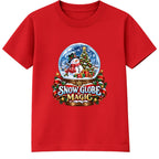 Snow Globe Magic kids Christmas t-shirt - Red