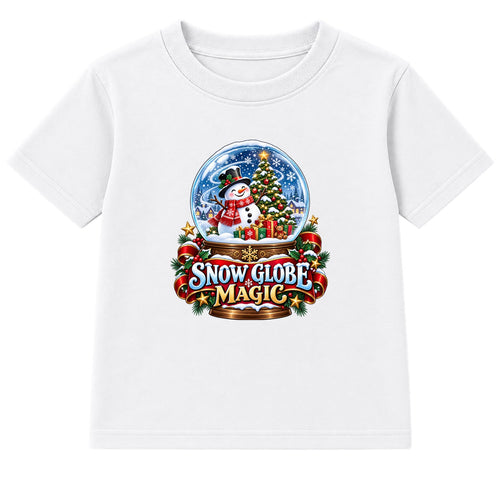 Snow Globe Magic kids Christmas t-shirt - White