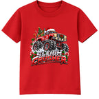 Sleigh Crusher adult Christmas t-shirt - Red