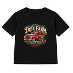 Tree Farm Social Club adult Christmas t-shirt - Black