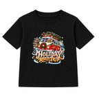 Holiday Road Trip adult Christmas t-shirt - Black