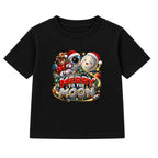 Merry To The Moon kids Christmas t-shirt - Black