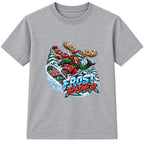 Frost Rider adult Christmas t-shirt - Heather Grey
