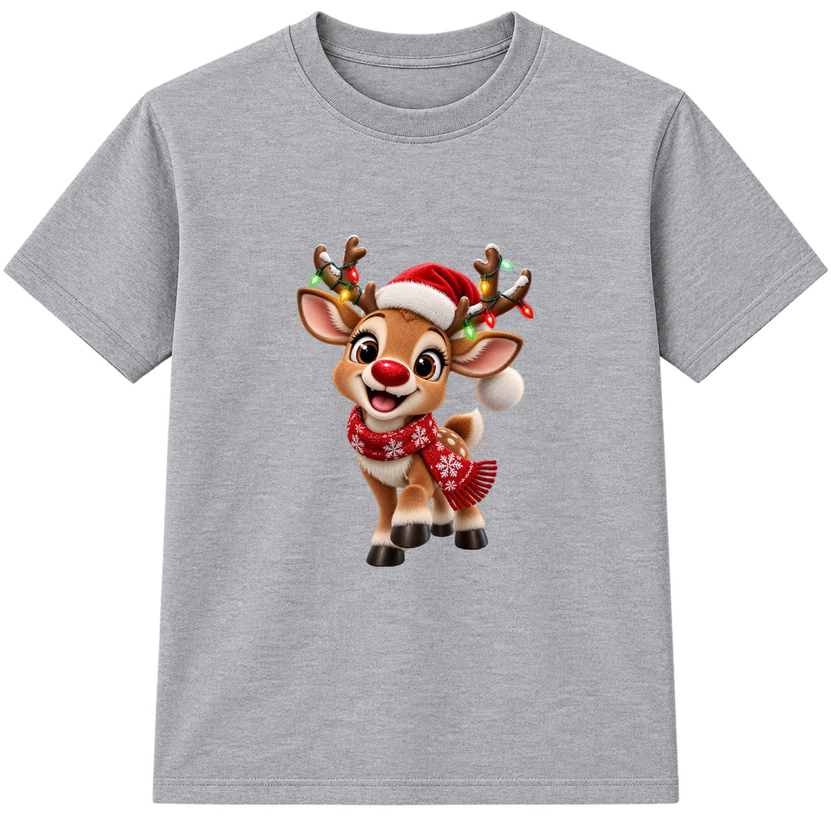 Rudolph kids Christmas t-shirt - Heather Grey